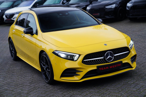 Mercedes-Benz A-Klasse 180 Premium Plus | AMG Pakket | Panorama | Leder/alcantara | Elektrisch verstelbare voorstoelen | LED | CAM