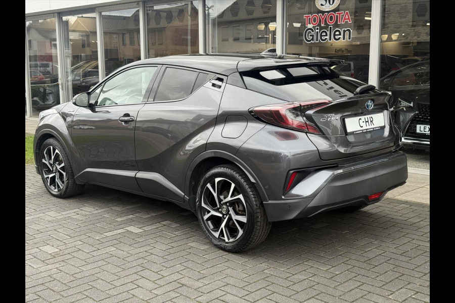 Toyota C-HR 1.8 Hybrid Bi-Tone Plus | Leer, Stoel + Stuurverwarming, Navigatie, Dodehoekherkenning, Parkeersensoren
