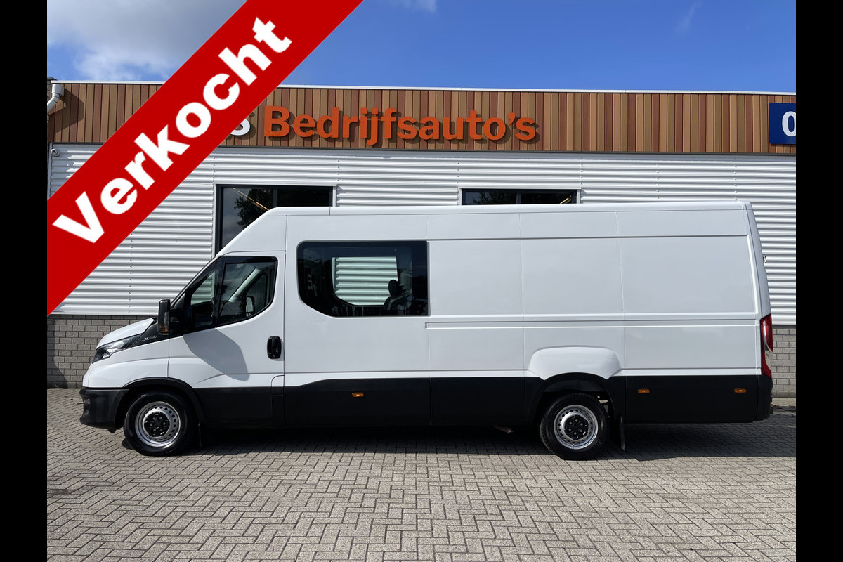 Iveco Daily 35S16V 2.3 410 L4H2 DC 7 persoons / ideaal voor motorsport camper / lease vanaf € 536 / mag 3500 kg trekken / climate control / euro 6 diesel / 270 graden achterdeuren ! Iveco Daily 35S16V 2.3 410 L4H2 DC 7 persoons / ideaal voor motorsport camper / lease vanaf € 536 / mag 3500 kg trekken / climate control / euro 6 diesel / 270 graden achterdeuren !