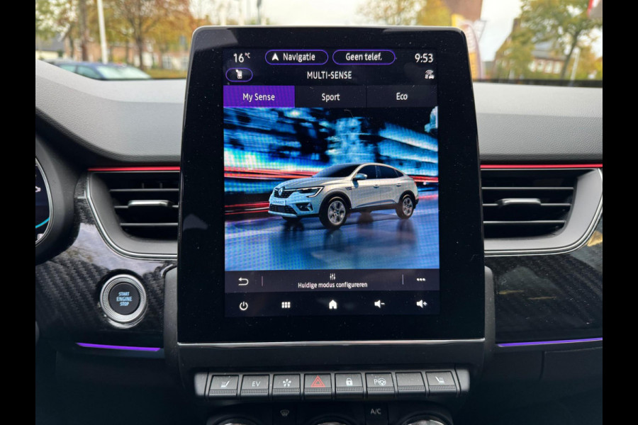 Renault Arkana 1.6 E-Tech Hybrid 145 R.S. Line Elektr verst voorstoel / Stoel & stuurwiel verw. / Groot navi