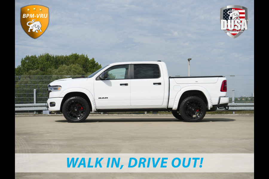 Dodge Ram | 1500 | Limited | Night | 3.0L Twin-Turbo I6 | High Output | | Passenger Display | 14,4 Touch Screen | Harman Kardon | RAMBOX Getoonde accessoires zijn verkrijgbaar tegen meerprijs