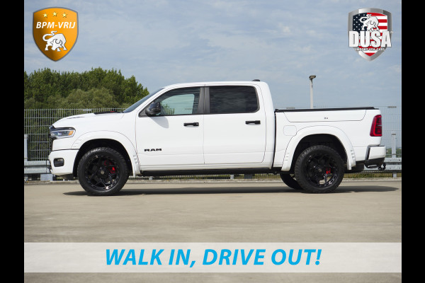 Dodge Ram | 1500 | Limited | Night | 3.0L Twin-Turbo I6 | High Output | | Passenger Display | 14,4 Touch Screen | Harman Kardon | RAMBOX Getoonde accessoires zijn verkrijgbaar tegen meerprijs