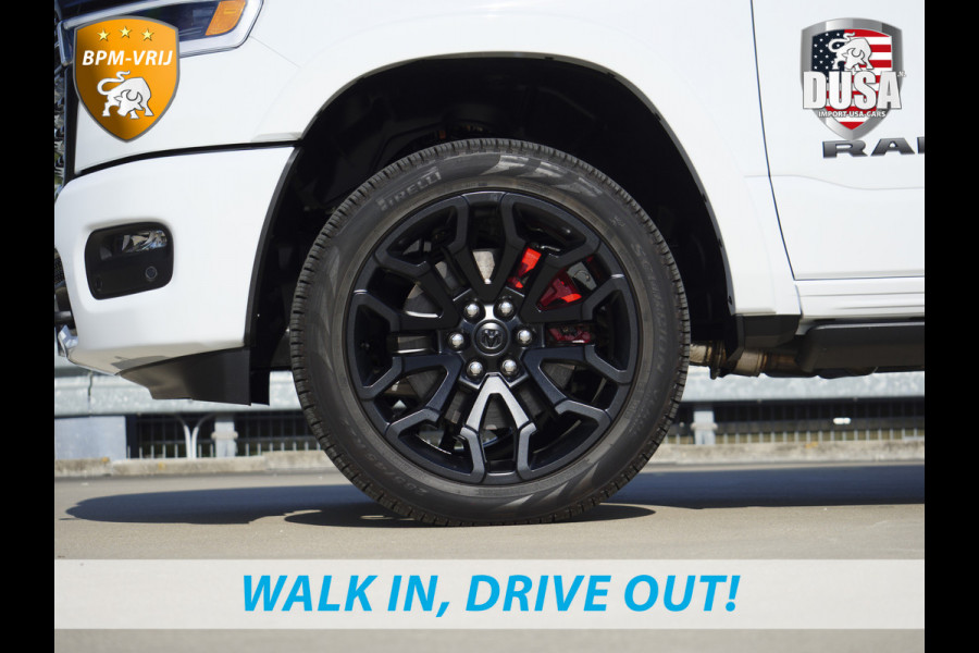 Dodge Ram | 1500 | Limited | Night | 3.0L Twin-Turbo I6 | High Output | | Passenger Display | 14,4 Touch Screen | Harman Kardon | RAMBOX Getoonde accessoires zijn verkrijgbaar tegen meerprijs