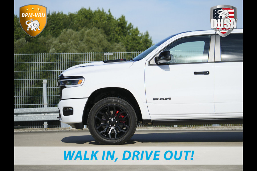 Dodge Ram | 1500 | Limited | Night | 3.0L Twin-Turbo I6 | High Output | | Passenger Display | 14,4 Touch Screen | Harman Kardon | RAMBOX Getoonde accessoires zijn verkrijgbaar tegen meerprijs