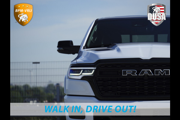 Dodge Ram | 1500 | Limited | Night | 3.0L Twin-Turbo I6 | High Output | | Passenger Display | 14,4 Touch Screen | Harman Kardon | RAMBOX Getoonde accessoires zijn verkrijgbaar tegen meerprijs