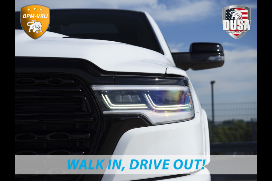 Dodge Ram | 1500 | Limited | Night | 3.0L Twin-Turbo I6 | High Output | | Passenger Display | 14,4 Touch Screen | Harman Kardon | RAMBOX Getoonde accessoires zijn verkrijgbaar tegen meerprijs