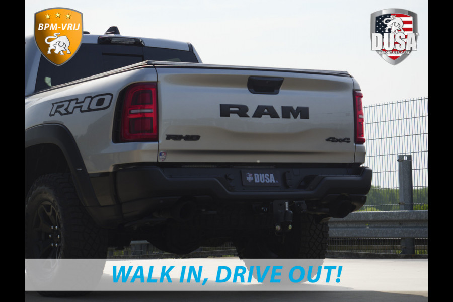 Dodge Ram | RHO | 3.0L Twin-Turbo I6 | 4x4 | Crew Cab TWIN-TURBO HIGH OUTPUT | Panoramadak | 14,4-inch Touchscreen | Passenger Display | Getoonde accessoires zijn verkrijgbaar tegen meerprijs