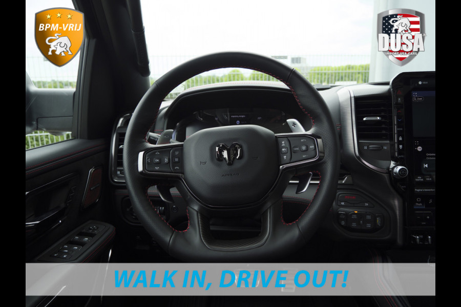 Dodge Ram | RHO | 3.0L Twin-Turbo I6 | 4x4 | Crew Cab TWIN-TURBO HIGH OUTPUT | Panoramadak | 14,4-inch Touchscreen | Passenger Display | Getoonde accessoires zijn verkrijgbaar tegen meerprijs