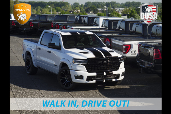 Dodge Ram | 1500 | Limited | 3.0L Twin-Turbo I6 | High Output | BPM-VRIJ | Passenger Display | 14,4 Touch Screen | RAMBOX Getoonde accessoires zijn verkrijgbaar tegen meerprijs