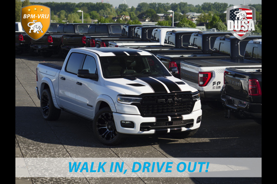 Dodge Ram | 1500 | Limited | 3.0L Twin-Turbo I6 | High Output | BPM-VRIJ Passenger Display | 14,4 Touch Screen | RAMBOX Getoonde accessoires zijn verkrijgbaar tegen meerprijs