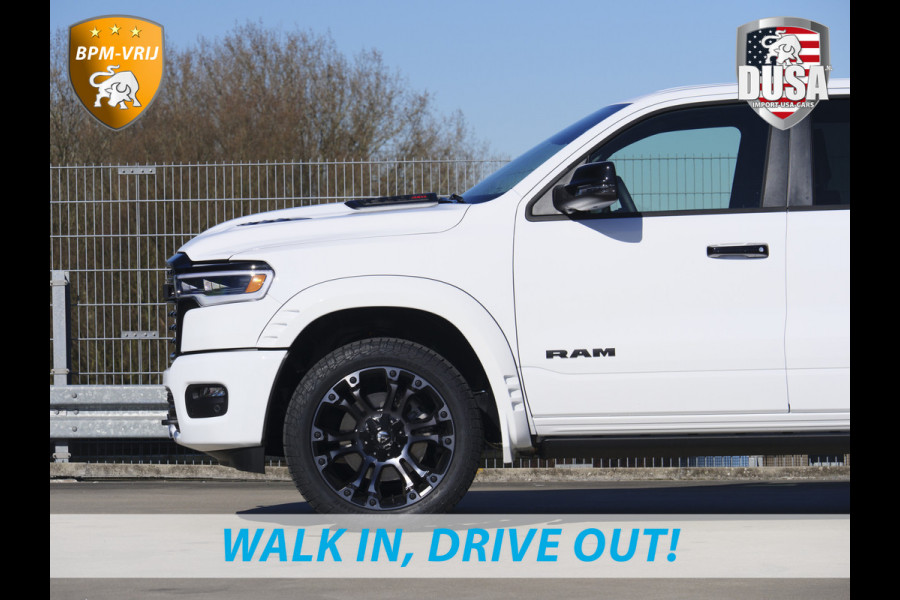 Dodge Ram | 1500 | Limited | Night | 3.0L Twin-Turbo I6 | High Output | BPM-VRIJ | Passenger Display | 14,4 Touch Screen | Harman Kardon | RAMBOX Getoonde accessoires zijn verkrijgbaar tegen meerprijs Dodge Ram | 1500 | Limited | Night | 3.0L Twin-Turbo I6 | High Output | BPM-VRIJ | Passenger Display | 14,4 Touch Screen | Harman Kardon | RAMBOX Getoonde accessoires zijn verkrijgbaar tegen meerprijs