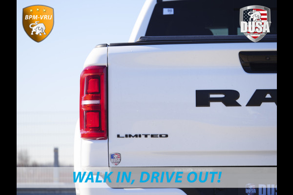 Dodge Ram | 1500 | Limited | Night | 3.0L Twin-Turbo I6 | High Output | BPM-VRIJ | Passenger Display | 14,4 Touch Screen | Harman Kardon | RAMBOX Getoonde accessoires zijn verkrijgbaar tegen meerprijs Dodge Ram | 1500 | Limited | Night | 3.0L Twin-Turbo I6 | High Output | BPM-VRIJ | Passenger Display | 14,4 Touch Screen | Harman Kardon | RAMBOX Getoonde accessoires zijn verkrijgbaar tegen meerprijs