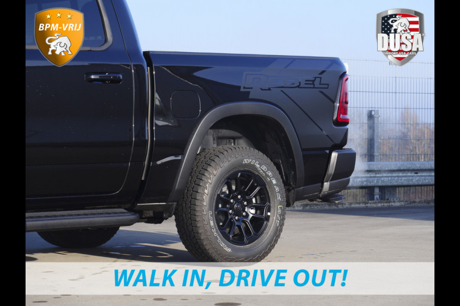 Dodge Ram | 1500 | Rebel | Premium | 4x4 | Crew Cab | 3.0L Twin-turbo I6 | BPM-VRIJ | 10,2 inch Passenger Screen | Harman Kardon | Getoonde accessoires zijn verkrijgbaar tegen meerprijs
