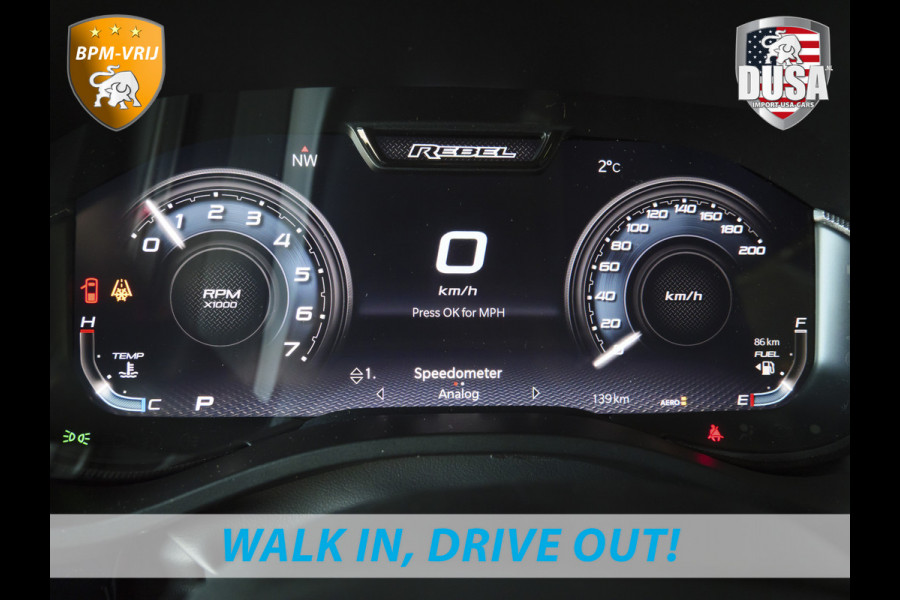 Dodge Ram | 1500 | Rebel | Premium | 4x4 | Crew Cab | 3.0L Twin-turbo I6 | BPM-VRIJ | 10,2 inch Passenger Screen | Harman Kardon | Getoonde accessoires zijn verkrijgbaar tegen meerprijs