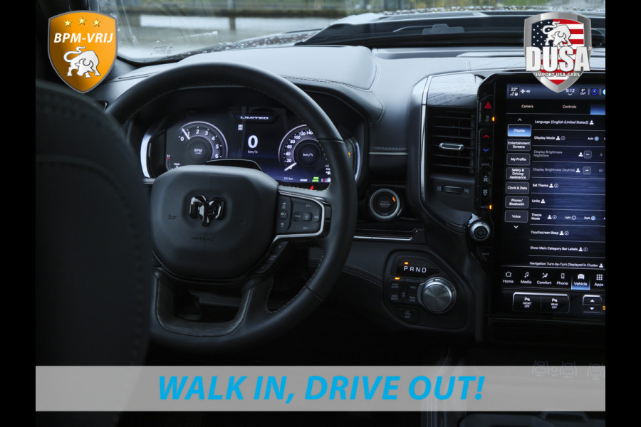 Dodge Ram | 1500 | Limited | Night | 3.0L Twin-Turbo I6 | High Output | BPM-VRIJ Massage stoelen | Harman Kardon | Passenger Display | RAMBOX Getoonde accessoires zijn verkrijgbaar tegen meerprijs