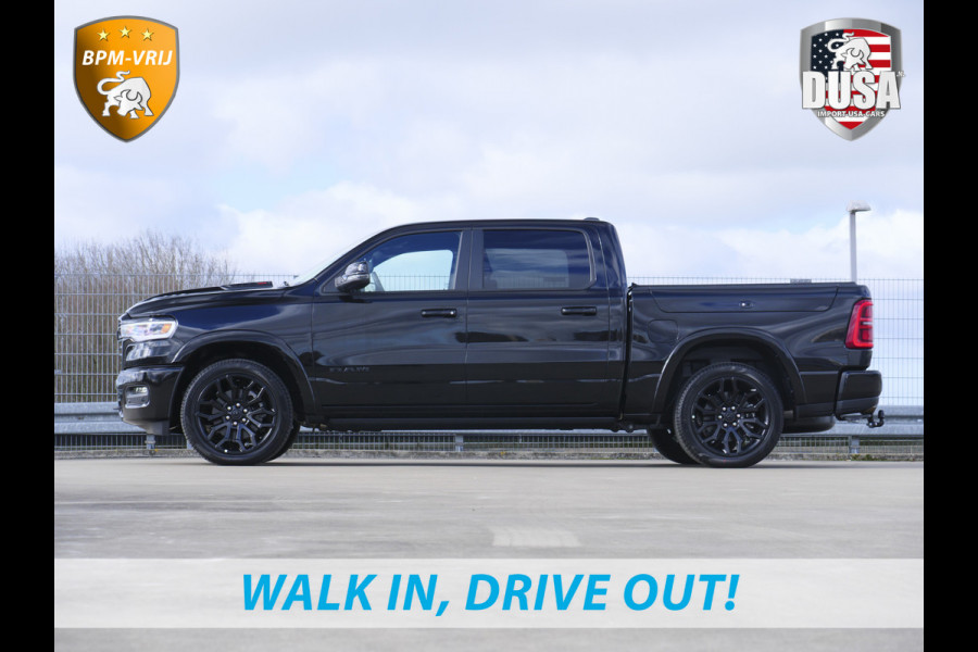 Dodge Ram | 1500 | Limited | Night | 3.0L Twin-Turbo I6 | High Output | BPM-VRIJ | Passenger Display | 14,4 Touch Screen | Harman Kardon | RAMBOX Getoonde accessoires zijn verkrijgbaar tegen meerprijs Dodge Ram | 1500 | Limited | Night | 3.0L Twin-Turbo I6 | High Output | BPM-VRIJ | Passenger Display | 14,4 Touch Screen | Harman Kardon | RAMBOX Getoonde accessoires zijn verkrijgbaar tegen meerprijs