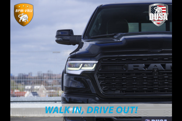 Dodge Ram | 1500 | Limited | Night | 3.0L Twin-Turbo I6 | High Output | BPM-VRIJ | Passenger Display | 14,4 Touch Screen | Harman Kardon | RAMBOX Getoonde accessoires zijn verkrijgbaar tegen meerprijs Dodge Ram | 1500 | Limited | Night | 3.0L Twin-Turbo I6 | High Output | BPM-VRIJ | Passenger Display | 14,4 Touch Screen | Harman Kardon | RAMBOX Getoonde accessoires zijn verkrijgbaar tegen meerprijs