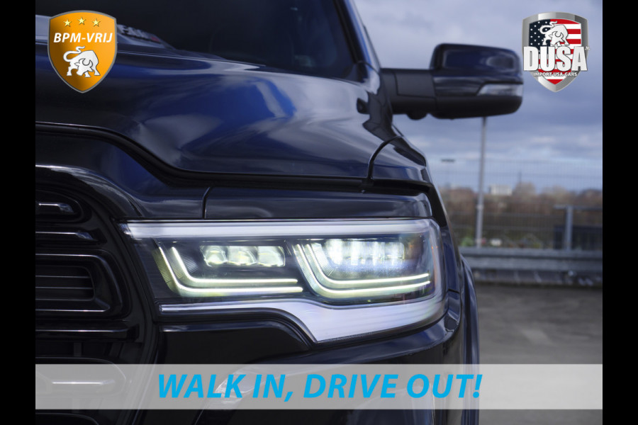 Dodge Ram | 1500 | Limited | Night | 3.0L Twin-Turbo I6 | High Output | BPM-VRIJ | Passenger Display | 14,4 Touch Screen | Harman Kardon | RAMBOX Getoonde accessoires zijn verkrijgbaar tegen meerprijs Dodge Ram | 1500 | Limited | Night | 3.0L Twin-Turbo I6 | High Output | BPM-VRIJ | Passenger Display | 14,4 Touch Screen | Harman Kardon | RAMBOX Getoonde accessoires zijn verkrijgbaar tegen meerprijs