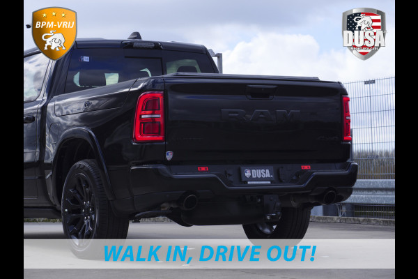 Dodge Ram | 1500 | Limited | Night | 3.0L Twin-Turbo I6 | High Output | BPM-VRIJ | Passenger Display | 14,4 Touch Screen | Harman Kardon | RAMBOX Getoonde accessoires zijn verkrijgbaar tegen meerprijs Dodge Ram | 1500 | Limited | Night | 3.0L Twin-Turbo I6 | High Output | BPM-VRIJ | Passenger Display | 14,4 Touch Screen | Harman Kardon | RAMBOX Getoonde accessoires zijn verkrijgbaar tegen meerprijs