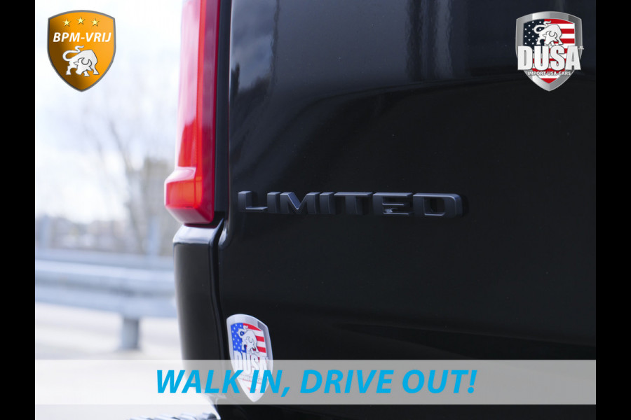 Dodge Ram | 1500 | Limited | Night | 3.0L Twin-Turbo I6 | High Output | BPM-VRIJ | Passenger Display | 14,4 Touch Screen | Harman Kardon | RAMBOX Getoonde accessoires zijn verkrijgbaar tegen meerprijs Dodge Ram | 1500 | Limited | Night | 3.0L Twin-Turbo I6 | High Output | BPM-VRIJ | Passenger Display | 14,4 Touch Screen | Harman Kardon | RAMBOX Getoonde accessoires zijn verkrijgbaar tegen meerprijs