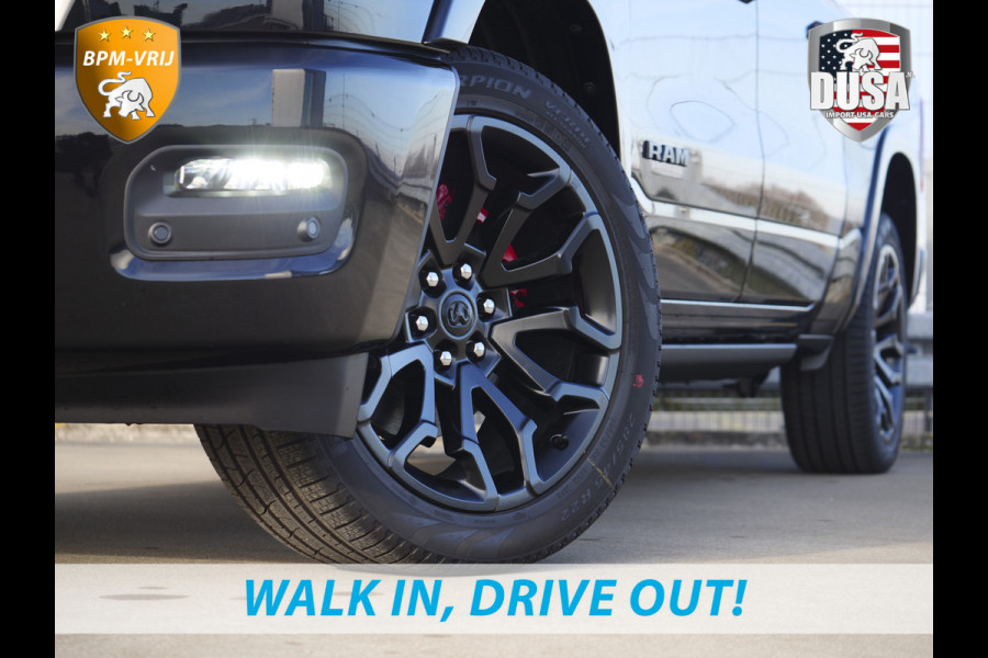 Dodge Ram | 1500 | Limited | Night | 3.0L Twin-Turbo I6 | High Output | BPM-VRIJ | Passenger Display | 14,4 Touch Screen | RAMBOX Getoonde accessoires zijn verkrijgbaar tegen meerprijs