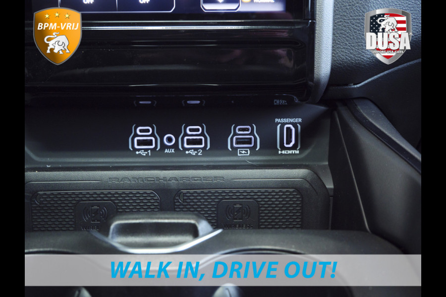 Dodge Ram | 1500 | Rebel | Premium | 4x4 | Crew Cab | 3.0L Twin-turbo I6 | BPM-VRIJ | 14,4 inch Touchscreen | LPG | Harman Kardon | Getoonde accessoires zijn verkrijgbaar tegen meerprijs Dodge Ram | 1500 | Rebel | Premium | 4x4 | Crew Cab | 3.0L Twin-turbo I6 | BPM-VRIJ | 14,4 inch Touchscreen | LPG | Harman Kardon | Getoonde accessoires zijn verkrijgbaar tegen meerprijs