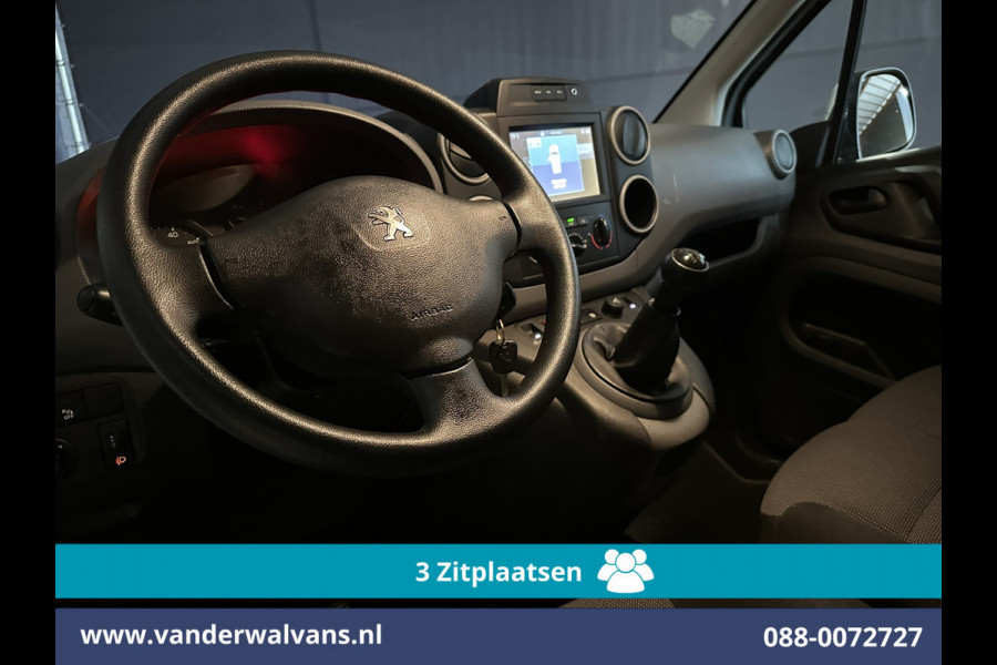 Peugeot Partner 1.6 BlueHDi L1H1 Euro6 Airco | 3-Zits | Navigatie | Apple Carplay | Cruisecontrol Parkeersensoren, zijdeur, bijrijdersbank