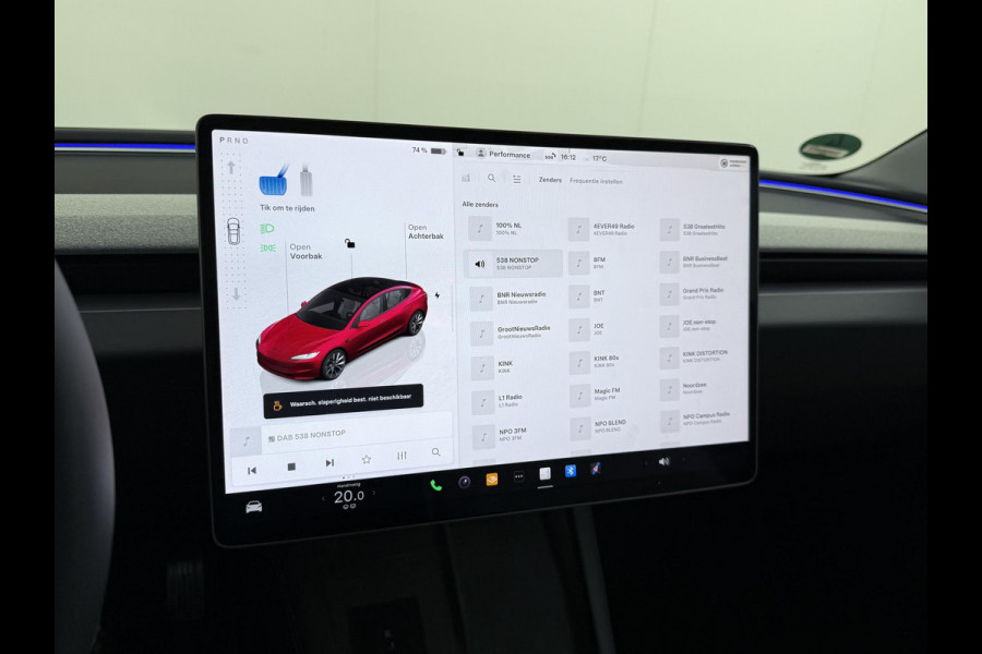Tesla Model 3 Long Range AWD 78 kWh TREKHAAK | FULL SELFDRIVE | VOLLEDIGE FABRIEKSGARANTIE T/M 12-2027/80.000KM | AANDRIJFLIJN EN ACCU GARANTIE T/M 12-2031