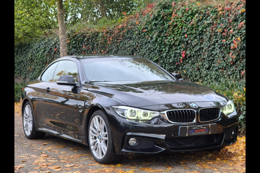 BMW 4 Serie Cabrio 420i M Sport High Executive Cabrio Dig. Dash Apple CarPlay Elek.Stoelen Nbt Evo GR Navi Leder Zwart NAP