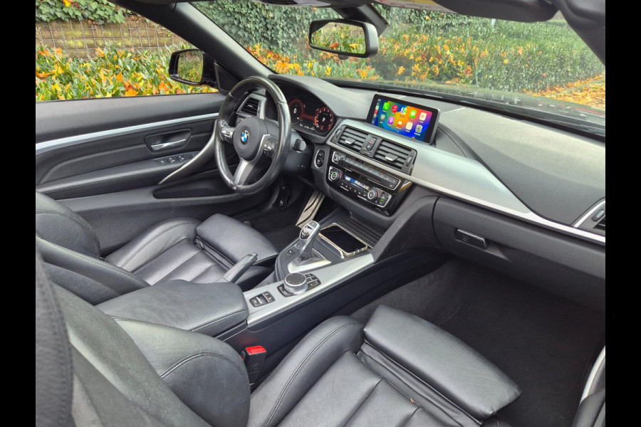 BMW 4 Serie Cabrio 420i M Sport High Executive Cabrio Dig. Dash Apple CarPlay Elek.Stoelen Nbt Evo GR Navi Leder Zwart NAP