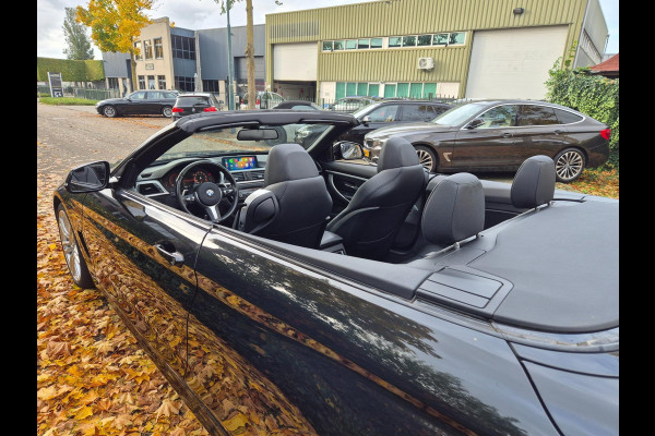 BMW 4 Serie Cabrio 420i M Sport High Executive Cabrio Dig. Dash Apple CarPlay Elek.Stoelen Nbt Evo GR Navi Leder Zwart NAP