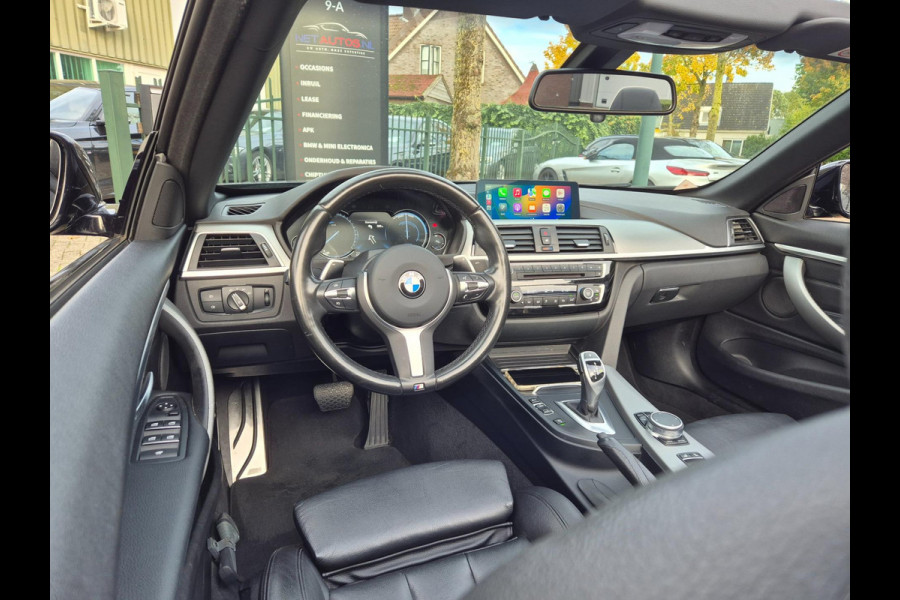 BMW 4 Serie Cabrio 420i M Sport High Executive Cabrio Dig. Dash Apple CarPlay Elek.Stoelen Nbt Evo GR Navi Leder Zwart NAP