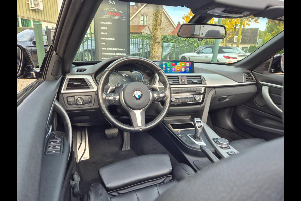 BMW 4 Serie Cabrio 420i M Sport High Executive Cabrio Dig. Dash Apple CarPlay Elek.Stoelen Nbt Evo GR Navi Leder Zwart NAP