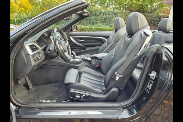 BMW 4 Serie Cabrio 420i M Sport High Executive Cabrio Dig. Dash Apple CarPlay Elek.Stoelen Nbt Evo GR Navi Leder Zwart NAP