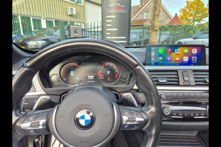 BMW 4 Serie Cabrio 420i M Sport High Executive Cabrio Dig. Dash Apple CarPlay Elek.Stoelen Nbt Evo GR Navi Leder Zwart NAP