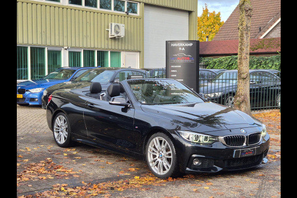 BMW 4 Serie Cabrio 420i M Sport High Executive Cabrio Dig. Dash Apple CarPlay Elek.Stoelen Nbt Evo GR Navi Leder Zwart NAP