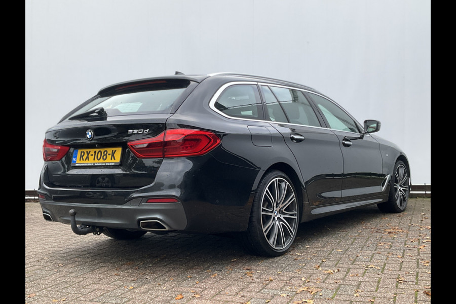 BMW 5 Serie 530D M-sport 6-Cilinder Pano Trekhaak HUD 360cam Standkachel Sfeerverl NL-Auto VOL! BMW 5 Serie 530D M-sport 6-Cilinder Pano Trekhaak HUD 360cam Standkachel Sfeerverl NL-Auto VOL!
