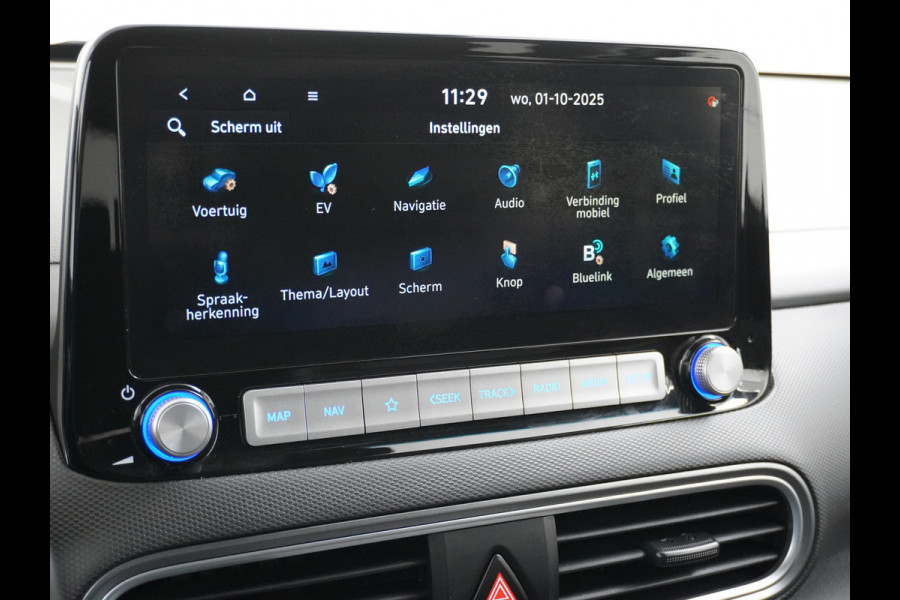 Hyundai KONA ELECTRIC EV Premium 64kWh Leer HUD Warmtepomp Adap.Cruise Apple Carplay Android Auto Navi Ecc Krell®-Hifi Audio Stoel-Stuurverwarming Stoelventilatie Blind-Spot Assistance Lane Assist 1e Eigenaar Origineel Nederlandse Auto