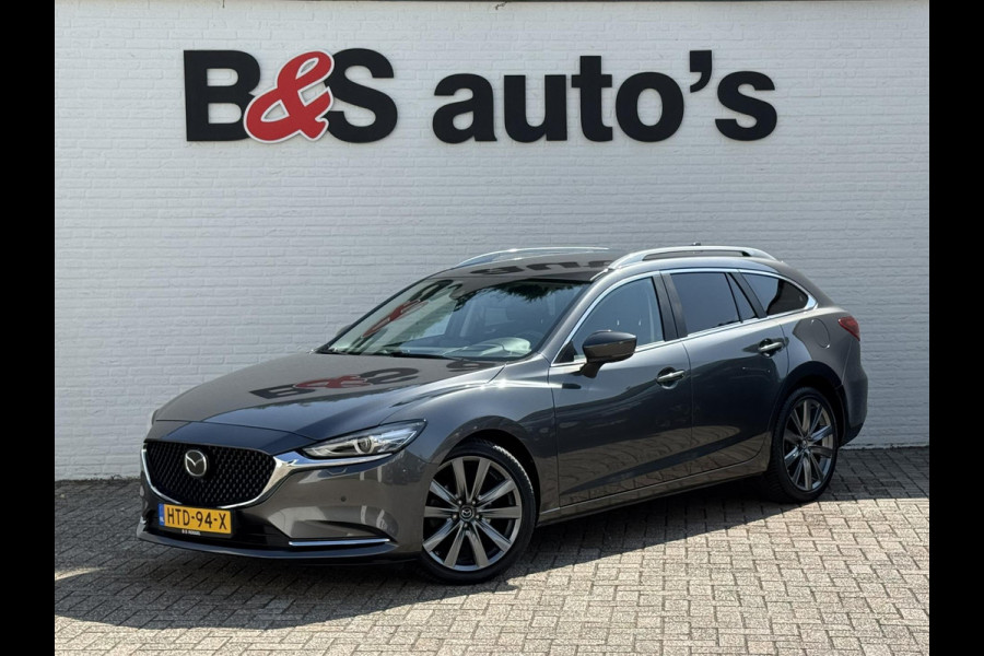 Mazda 6 Led Carplay Adaptive cruise Camera Dodehoek Navigatie Verwarmd stuur en stoelen