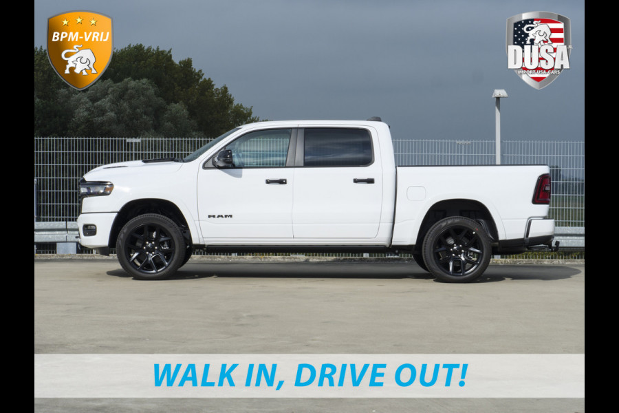 Dodge Ram 1500 | Laramie | Night Edition | 3.0L I6 Hurricane | Crew Cab | 4X4 | BPM VRIJ | Niveau regeling | Passenger Display | Getoonde accessoires zijn verkrijgbaar tegen meerprijs Dodge Ram 1500 | Laramie | Night Edition | 3.0L I6 Hurricane | Crew Cab | 4X4 | BPM VRIJ | Niveau regeling | Passenger Display | Getoonde accessoires zijn verkrijgbaar tegen meerprijs