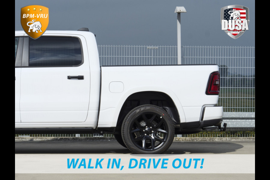 Dodge Ram 1500 | Laramie | Night Edition | 3.0L I6 Hurricane | Crew Cab | 4X4 | BPM VRIJ | Niveau regeling | Passenger Display | Getoonde accessoires zijn verkrijgbaar tegen meerprijs Dodge Ram 1500 | Laramie | Night Edition | 3.0L I6 Hurricane | Crew Cab | 4X4 | BPM VRIJ | Niveau regeling | Passenger Display | Getoonde accessoires zijn verkrijgbaar tegen meerprijs