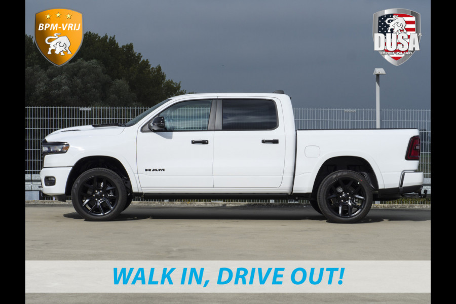 Dodge Ram 1500 | Laramie | Night Edition | 3.0L I6 Hurricane | Crew Cab | 4X4 | BPM VRIJ | Niveau regeling | Passenger Display | Getoonde accessoires zijn verkrijgbaar tegen meerprijs Dodge Ram 1500 | Laramie | Night Edition | 3.0L I6 Hurricane | Crew Cab | 4X4 | BPM VRIJ | Niveau regeling | Passenger Display | Getoonde accessoires zijn verkrijgbaar tegen meerprijs