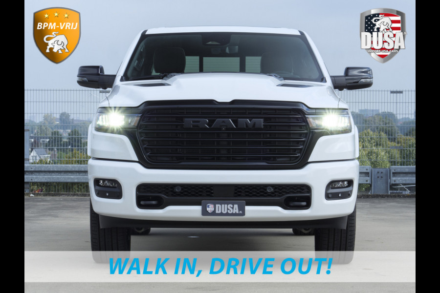 Dodge Ram 1500 | Laramie | Night Edition | 3.0L I6 Hurricane | Crew Cab | 4X4 | BPM VRIJ | Niveau regeling | Passenger Display | Getoonde accessoires zijn verkrijgbaar tegen meerprijs Dodge Ram 1500 | Laramie | Night Edition | 3.0L I6 Hurricane | Crew Cab | 4X4 | BPM VRIJ | Niveau regeling | Passenger Display | Getoonde accessoires zijn verkrijgbaar tegen meerprijs