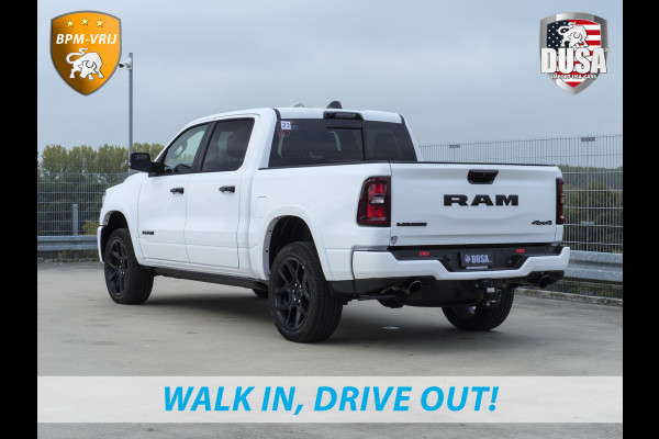 Dodge Ram 1500 | Laramie | Night Edition | 3.0L I6 Hurricane | Crew Cab | 4X4 | BPM VRIJ | Niveau regeling | Passenger Display | Getoonde accessoires zijn verkrijgbaar tegen meerprijs Dodge Ram 1500 | Laramie | Night Edition | 3.0L I6 Hurricane | Crew Cab | 4X4 | BPM VRIJ | Niveau regeling | Passenger Display | Getoonde accessoires zijn verkrijgbaar tegen meerprijs