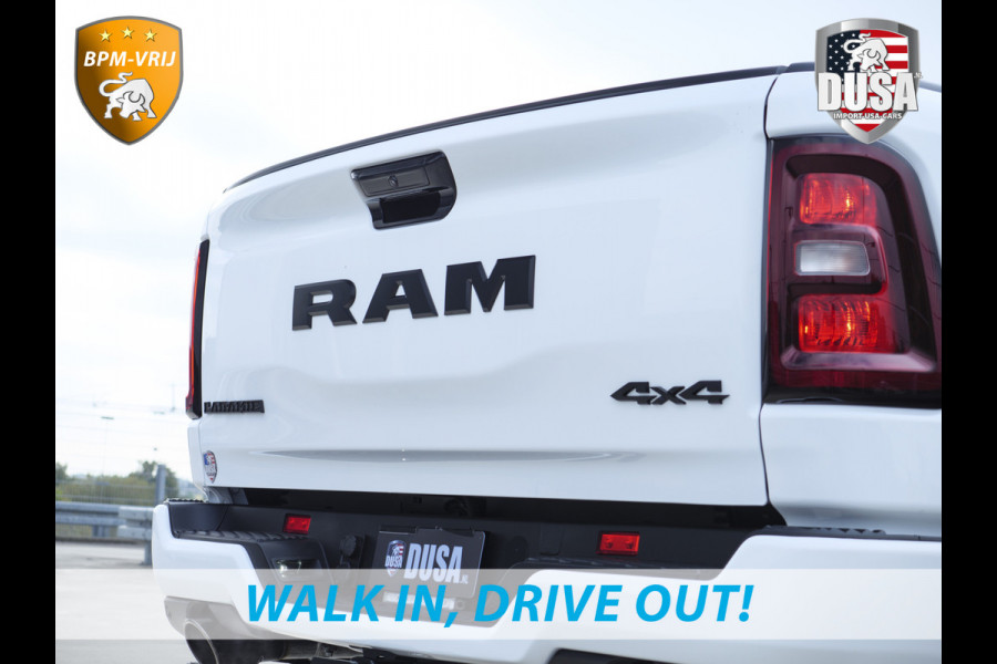 Dodge Ram 1500 | Laramie | Night Edition | 3.0L I6 Hurricane | Crew Cab | 4X4 | BPM VRIJ | Niveau regeling | Passenger Display | Getoonde accessoires zijn verkrijgbaar tegen meerprijs Dodge Ram 1500 | Laramie | Night Edition | 3.0L I6 Hurricane | Crew Cab | 4X4 | BPM VRIJ | Niveau regeling | Passenger Display | Getoonde accessoires zijn verkrijgbaar tegen meerprijs