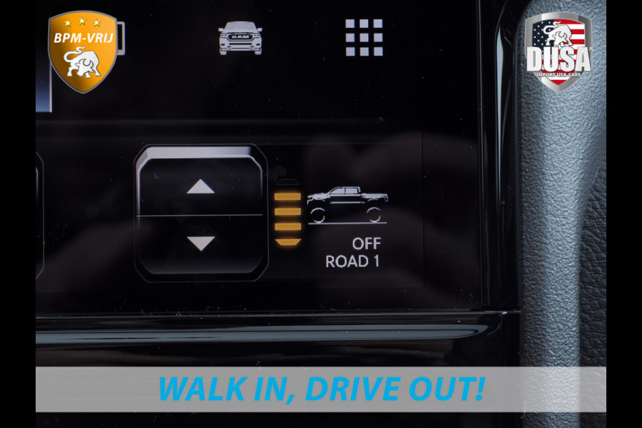 Dodge Ram 1500 | Laramie | Night Edition | 3.0L I6 Hurricane | Crew Cab | 4X4 | BPM VRIJ | Niveau regeling | Passenger Display | Getoonde accessoires zijn verkrijgbaar tegen meerprijs Dodge Ram 1500 | Laramie | Night Edition | 3.0L I6 Hurricane | Crew Cab | 4X4 | BPM VRIJ | Niveau regeling | Passenger Display | Getoonde accessoires zijn verkrijgbaar tegen meerprijs