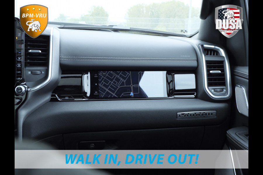 Dodge Ram 1500 | Laramie | Night Edition | 3.0L I6 Hurricane | Crew Cab | 4X4 | BPM VRIJ | Niveau regeling | Passenger Display | Getoonde accessoires zijn verkrijgbaar tegen meerprijs Dodge Ram 1500 | Laramie | Night Edition | 3.0L I6 Hurricane | Crew Cab | 4X4 | BPM VRIJ | Niveau regeling | Passenger Display | Getoonde accessoires zijn verkrijgbaar tegen meerprijs