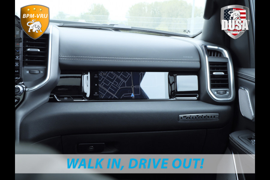 Dodge Ram 1500 | Laramie | Night Edition | 3.0L I6 Hurricane | Crew Cab | 4X4 | BPM VRIJ | Niveau regeling | Passenger Display | Getoonde accessoires zijn verkrijgbaar tegen meerprijs Dodge Ram 1500 | Laramie | Night Edition | 3.0L I6 Hurricane | Crew Cab | 4X4 | BPM VRIJ | Niveau regeling | Passenger Display | Getoonde accessoires zijn verkrijgbaar tegen meerprijs