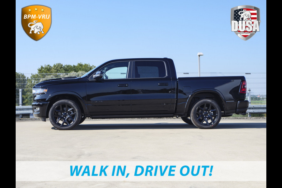 Dodge Ram 1500 | Laramie | Premium Night | 3.0L I6 Hurricane | Crew Cab | 4X4 | BPM VRIJ | Niveau regeling | 14,4-inch Touchscreen | LPG | Getoonde accessoires zijn verkrijgbaar tegen meerprijs Dodge Ram 1500 | Laramie | Premium Night | 3.0L I6 Hurricane | Crew Cab | 4X4 | BPM VRIJ | Niveau regeling | 14,4-inch Touchscreen | LPG | Getoonde accessoires zijn verkrijgbaar tegen meerprijs