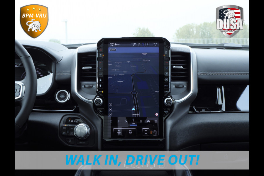 Dodge Ram 1500 | Laramie | Premium Night | 3.0L I6 Hurricane | Crew Cab | 4X4 | BPM VRIJ | Niveau regeling | 14,4-inch Touchscreen | LPG | Getoonde accessoires zijn verkrijgbaar tegen meerprijs Dodge Ram 1500 | Laramie | Premium Night | 3.0L I6 Hurricane | Crew Cab | 4X4 | BPM VRIJ | Niveau regeling | 14,4-inch Touchscreen | LPG | Getoonde accessoires zijn verkrijgbaar tegen meerprijs